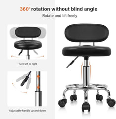 KKTONER vrtljiv in nastavljiv stol z naslonom