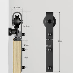 komplet nosilcev za harmonikasta vrata, primerna za vratne odprtine 60–70 cm