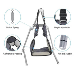 TOOGEL viseča prenosna opora za vratno trakcijo s zložljivim stojalom