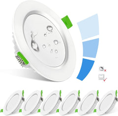 Vgradna LED reflektorska svetilka, 7 W, zatemnljiva, 6 kosov