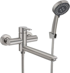 Stenska kadna armatura s prho in 90° izlivom