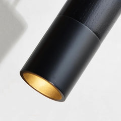 OUGLRES industrijska lesena viseča svetilka z nastavljivo višino