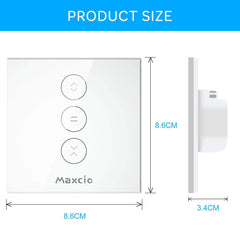 MAXCIO Pametno WiFi stikalo za rolete združljivo z Alexa in Google Home - komplet 2 kosov