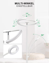 LED stoječa svetilka z bralno lučko in daljincem