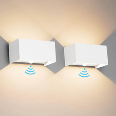 24 W Zunanje Svetilke s Senzorjem Gibanja - IP65, 3000 K (Komplet 2 Kosa)