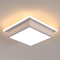 Kvadratna LED stropna svetilka, toplo bela svetloba