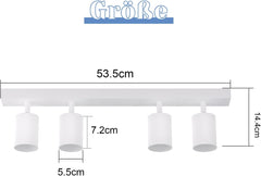 LED stropna svetilka s 4 vrtljivimi reflektorji