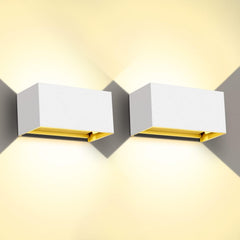 20 W LED Zunanje Stenske Svetilke - 4500 K (Komplet 2 Kosa)