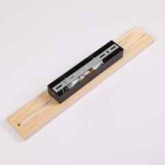 Lesena LED Stenska Svetilka za Notranje Prostore