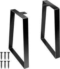 Komplet 2 kovinskih pohištvenih nog trapezne oblike