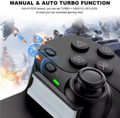 JOSO brezžični igralni krmilnik za iPhone/iPad/Android/PC/Switch/PS4 - črna