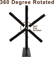 Črno ličilno ogledalo z osvetlitvijo in 10x povečavo
