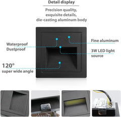 AROTELICHT LED vgradna stenska svetilka - set 4 kosov