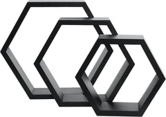 Stenske šestkotne police za dnevno sobo