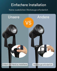 RGBW+IC Pametna zunanje svetilke, IP65, 4 kos