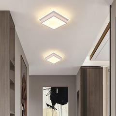 Kvadratna LED stropna svetilka, toplo bela svetloba