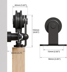 CCJH komplet okovja za drsna vrata - 1,5 m