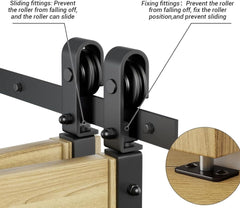 komplet nosilcev za harmonikasta vrata, primerna za vratne odprtine 60–70 cm
