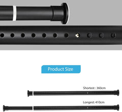 KINLO nastavljiva vpenjalna zavesna in obešalna palica - 360-410 cm