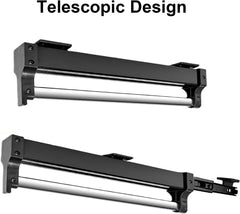 Teleskopska izvlečna obešalna palica črna - 447 mm