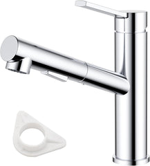 Kuhinjska pipa s potegljivo prho in 2 vrstama curka