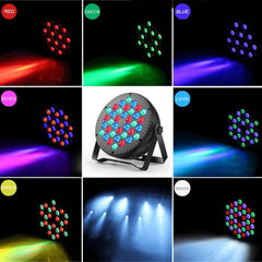 MOSFIATA komplet 2 LED RGB odrskih reflektorjev z daljinski upravljanjem in DMX vmesnikom