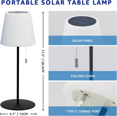 Solarna LED Namizna Luč za Zunanjo in Notranjo Uporabo