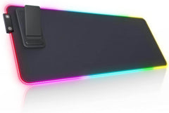 XXL RGB Podloga za Miško z Nosilcem za Mobilni Telefon