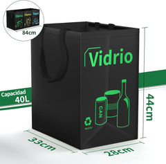 Zaboji za ločevanje odpadkov s prostornino 40 litrov