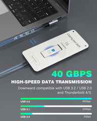140W USB C Magnetni Adapter za Hitro Polnjenje (Komplet 2 Kosa)