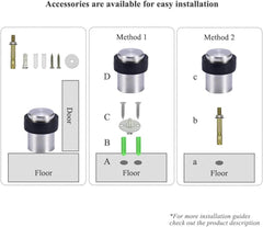 Set 10 Zaustavljalcev Vrat za Talno Montažo