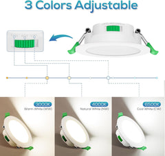 LED vgradni reflektor 230 V 7 W zatemnilni IP65 za kopalnico. 6 kodov