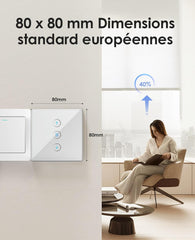 ALLEVOI set 4 pametnih WiFi stikal za rolete združljivih z Alexa/Google Home