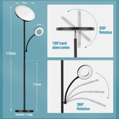 LED Talna Svetilka 42 W z bralno lučko