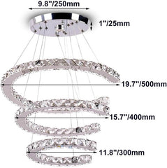 FINKTONGLAN moderno kristalno viseče svetilo