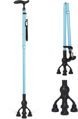 CAREBODA Zložljiva oporna palica z nastavljivo višino in T-ročajem