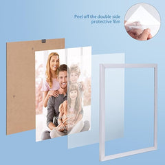 Komplet 18 srebrnih okvirjev za slike 20 x 25 cm