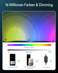 RGBW+IC Pametna zunanje svetilke, IP65, 4 kos