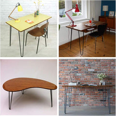 Komplet 4 kovinskih nog za mizo, 30 cm