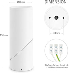 Bela nadgradna vrtljiva stropna LED svetilka