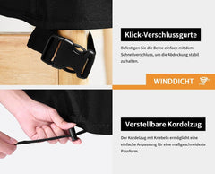 DOKON vodoodporna zaščitna prevleka za vrtno pohištvo v obliki črke L - 250 x 250 x 110 cm