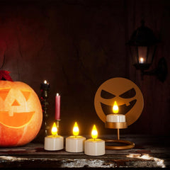 Polnilne LED čajne svečke s časovnikom in daljinskim upravljalnikom - 6 kosov