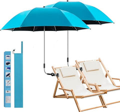 PANTHEM 360° vrtljiva zložljiva senčnika za ležalnik - komplet 2 kosa