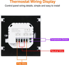 Pametni termostat za talno ogrevanje z zaslonom na dotik