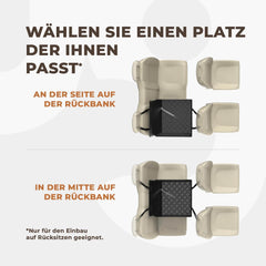 WUGLO vodoodoporen siv avtosedež za manjše in srednje velike pse do 18 kg - M