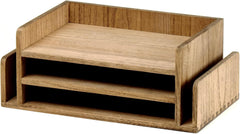 KIRIGEN 3-nadstropni leseni namizni organizator