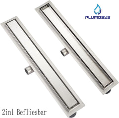 Nizkoprofilni tuš kanal iz nerjavečega jekla, dolžina 50 cm