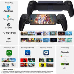 JOSO brezžični igralni krmilnik za iPhone/iPad/Android/PC/Switch/PS4 - črna