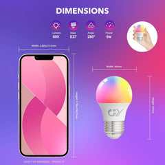 Pametna Wi-Fi žarnica E27 z glasovnim upravljanjem - 2 kosa