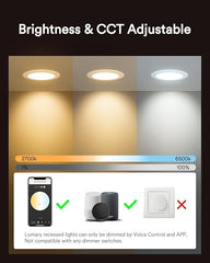 170mm LED vgradni reflektor, 12 W, 16 milijonov barv, Dimmable